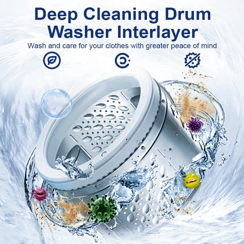 🧼🪥 360° Rotating Washing Machine Cleaner! Reach Every Moldy Corner🌀🚿 - Image 2