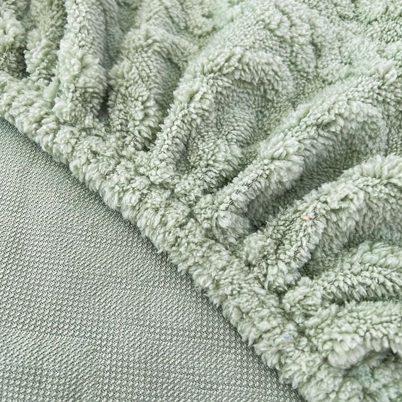 Faux Cashmere Stretch Sofa Cover with Anti-slip Backing - Image 10