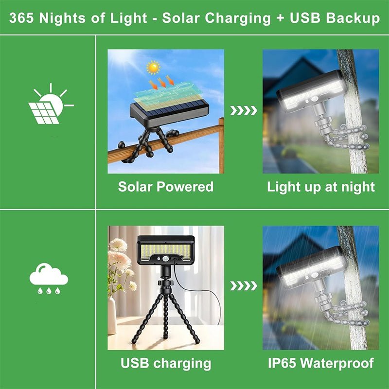 ππ Octopus Solar Lights! 0 Electricity Cost Full Scene Installation. 30 Seconds to Light Up Any Corner π - Image 4