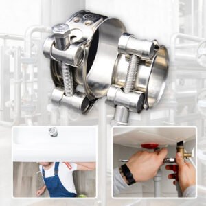 🔧⚙️ Stainless Steel T-Bolt Clamps! 30 Second Seal No Leak. Lifetime Rust Resistant💪