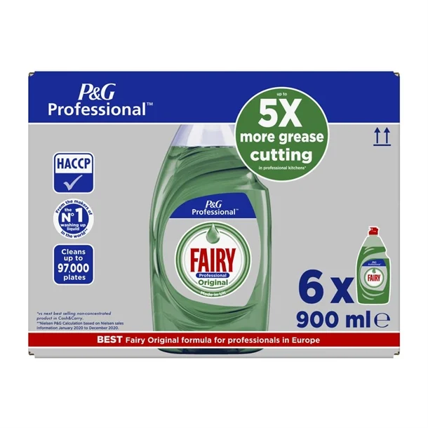 Procter & Gamble BB043-75 Fairy Washing Up Liquid, 900 mL (Pack of 6) - Image 4