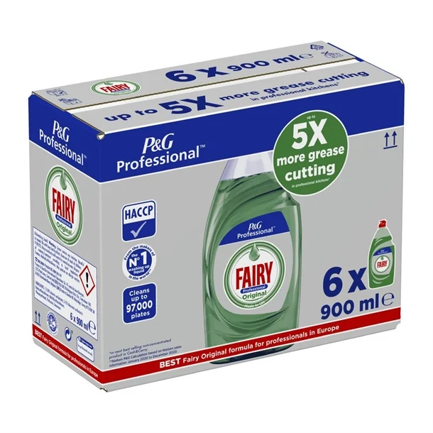 Procter & Gamble BB043-75 Fairy Washing Up Liquid, 900 mL (Pack of 6) - Image 2